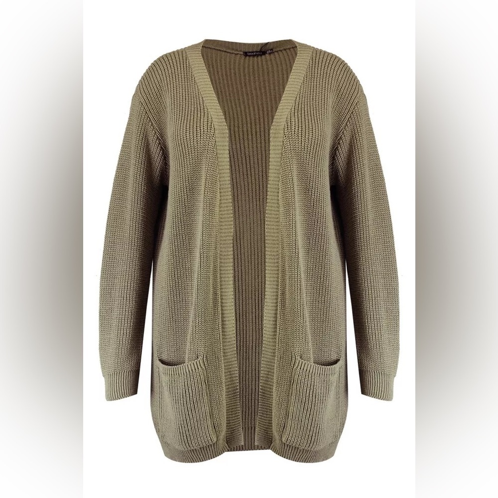 PLUS BOYFRIEND KNITTED CARDIGAN‎